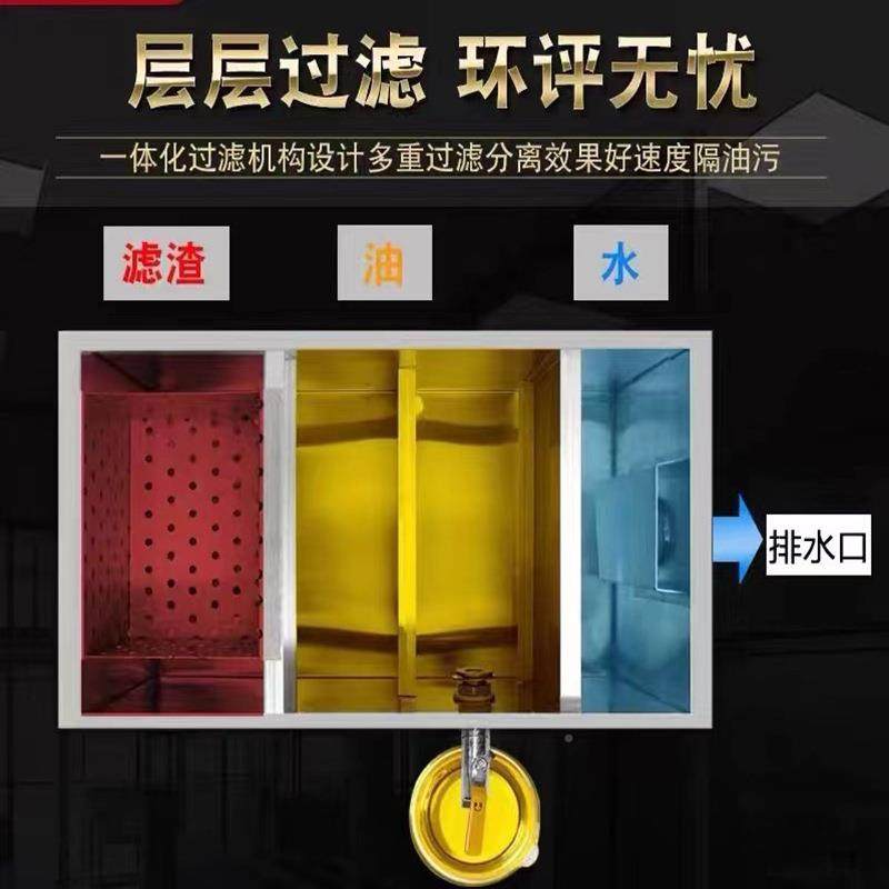商用0厨房餐饮34/20不锈钢地埋式隔油池滤器沉淀池油1水分过厨房