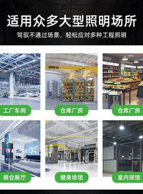 照明LED纳米1鳍片矿灯0系列100W150W一20工W工厂车间厂房灯件