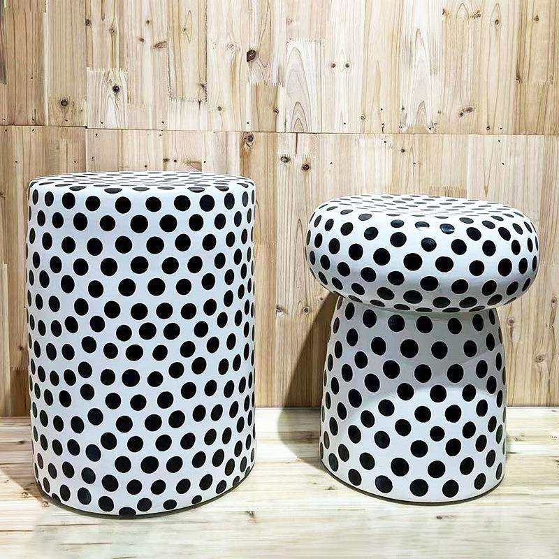 黑白蘑斑点陶菇凳瓷凳现代简约装饰XUC摆件厅户外公园阳台休息客,畜牧/养殖物资,特种养殖设备,淘宝优惠券,粉丝福利购,淘宝优惠卷