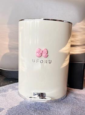 轻奢踩AL100541垃带圾桶盖大容量高颜值脚踏式客厅房网脚红家用厨