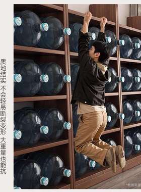 实木书架梯形SG008224落地置架纳储物一体收物架家用靠柜墙客厅阶