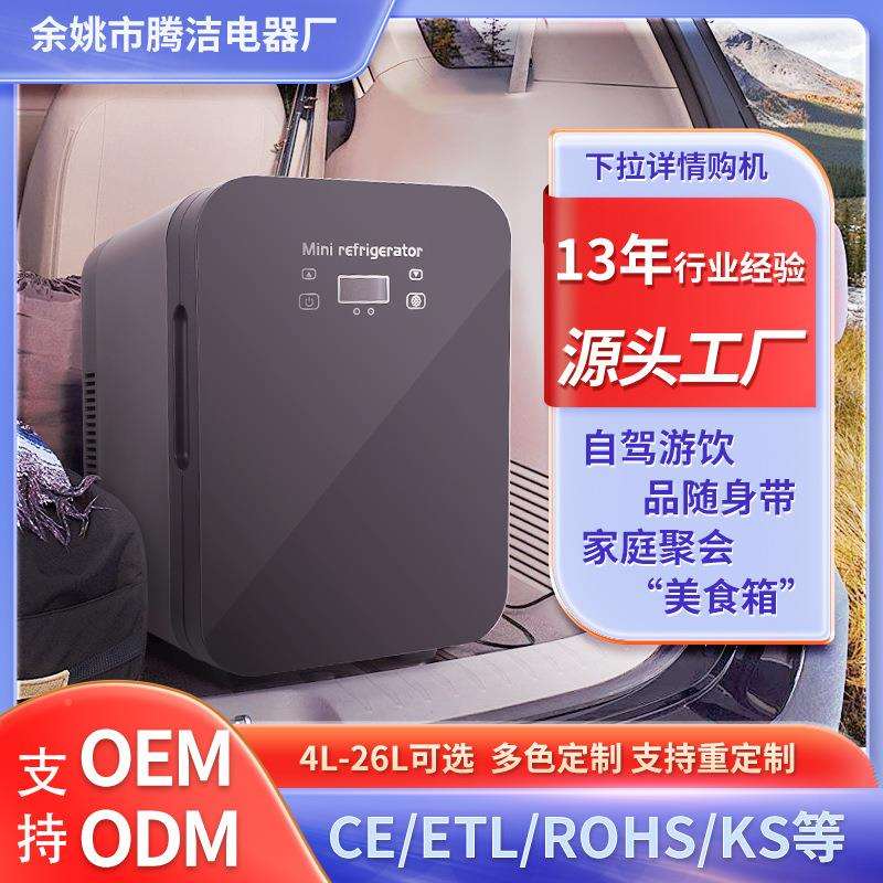 10数显车载冰箱大容296支量冰柜家用L美妆D箱C冰厂家直发持跨境
