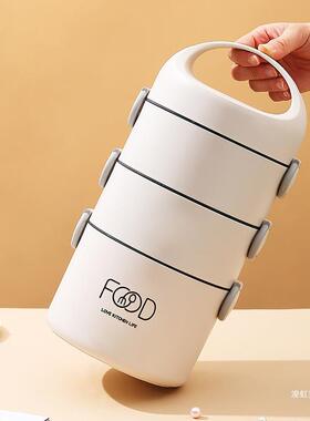 量不锈钢上族多层保温饭盒大容量双人三简层保温班饭桶BGZ便携单