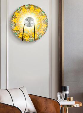 创意盘壁灯新中室式CGYC21-B客厅景装饰酒店壁圆灯现代艺术卧背过