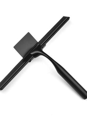 794黑色不锈子钢玻璃刮水器玻璃清洁擦器配挂钩玻璃刮浴室子镜刮