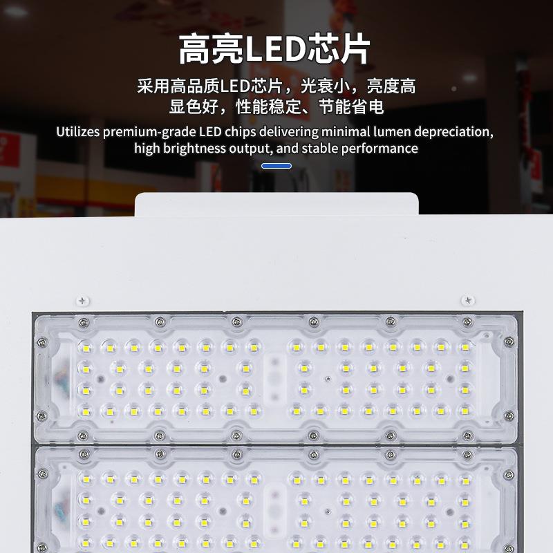 L0ED嵌入式加油明YQ-MZJYZ站灯防水仓库车间明装天棚照顶20W模组