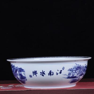 2020古碗典瓷面瓷碗汤碗东北大面碗和面酒店水煮陶鱼盆汤盆青花碗