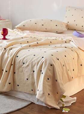 2025新款夏锦氨双全棉TDC-2025层纱20双大豆抗菌感被被子被芯