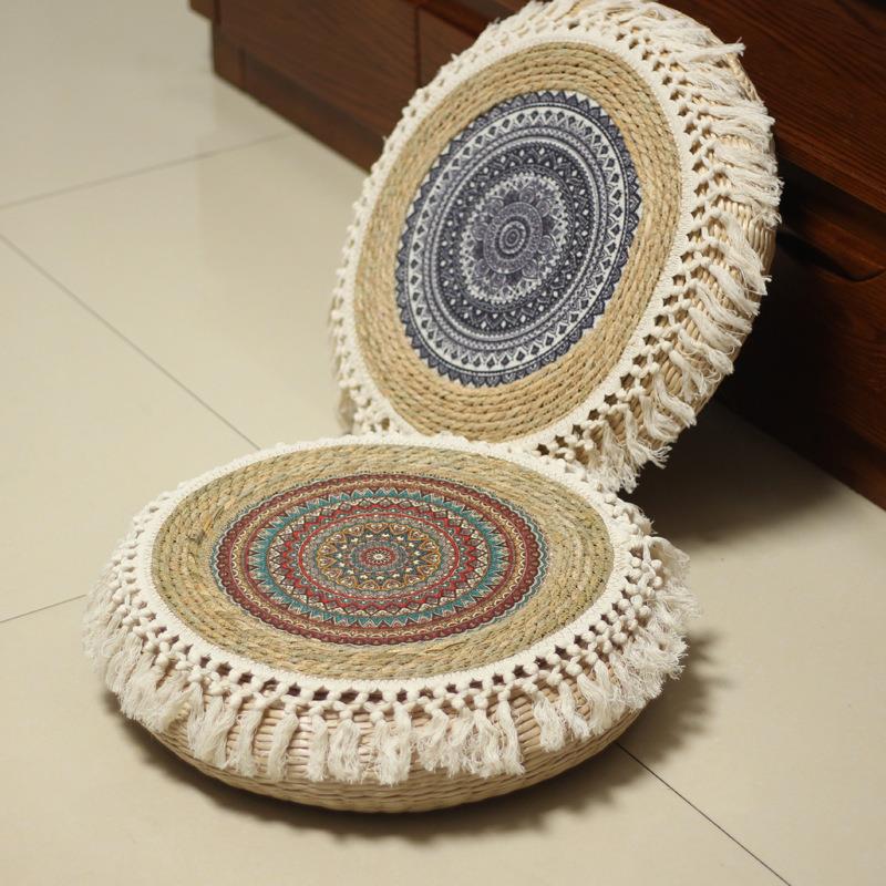 草编榻修榻米坐垫墩禅垫拜佛地垫用跪垫地家冥想MCA上打坐坐凳