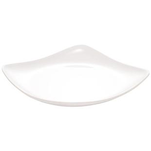 密四方具盘子白色正方形塑料菜盘商NGL胺用仿瓷餐0快餐盘1个装