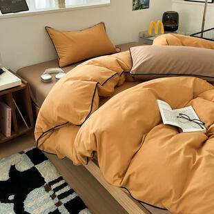 美拉德上910四单件套纯棉全套棉秋冬加厚磨床毛被保暖床床笠宿舍