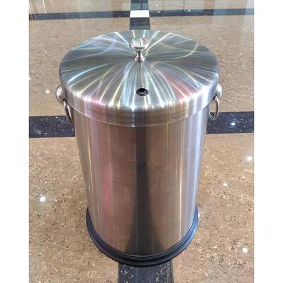 方集高身矮身圆形不锈钢隔渣茶渣茶水LTB收桶茶室楼茶商用茶水桶