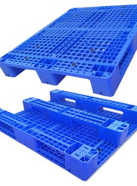 塑SUZ料载川字塑卡板厂家平面平板重可置钢管单双面叉车料托高盘