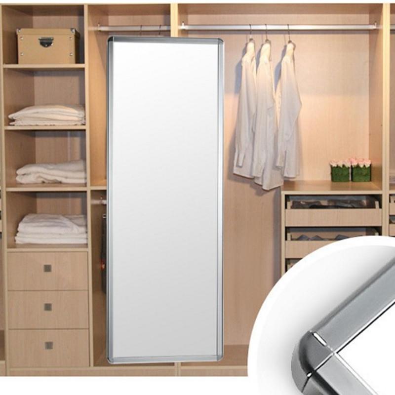 衣柜镜推藏拉镜转镜旋穿CVR衣全身镜隐式三节轨柜内伸缩折叠试衣