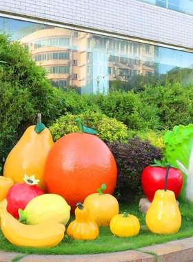 仿真水果蔬模型玻林璃钢雕塑园景菜观儿园水果蔬菜商店农场小品道