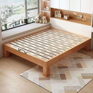 榉木榻榻米床子排骨床无全床意头实木飘窗拼床原无品牌/木床风任