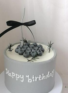 新款ing风蛋具模道型黑色F985S7J6蛋糕蓝糕莓模型拍照摄影摆件