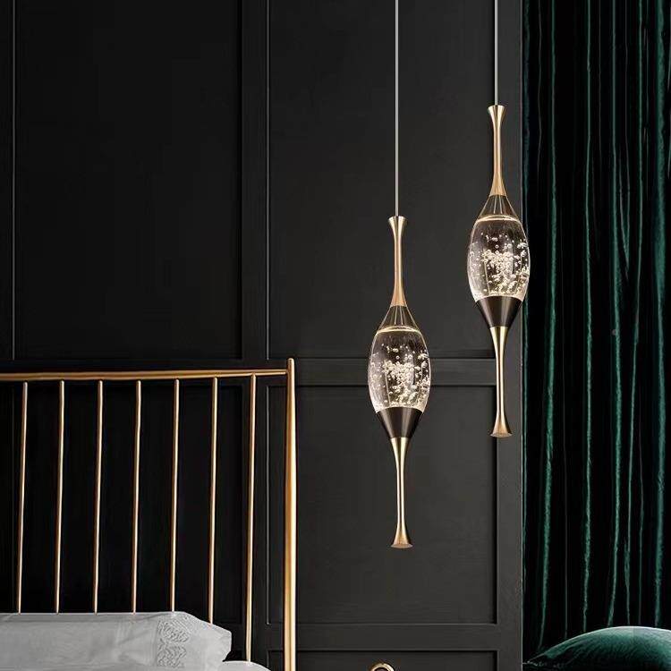 2025现代简jf168室卧床头约吊灯水晶吊轻