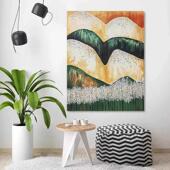 饰画卧室民宿高档轻 小众艺术感代客餐抽象山装 baisir现有青厅