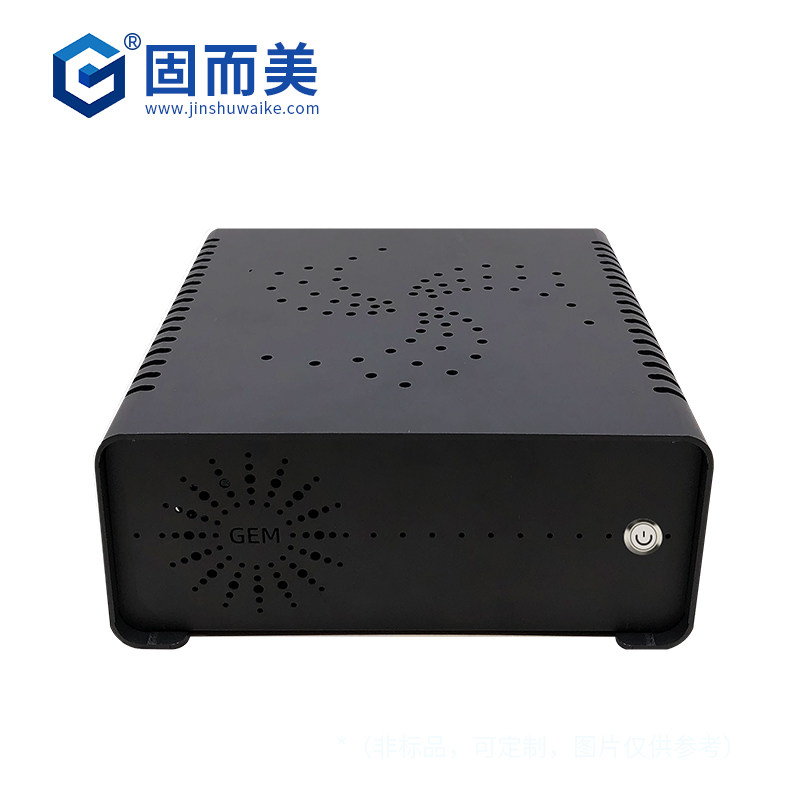 itx小机箱金属外壳钣金铝合金小外壳便携迷你卧式小型主机壳子