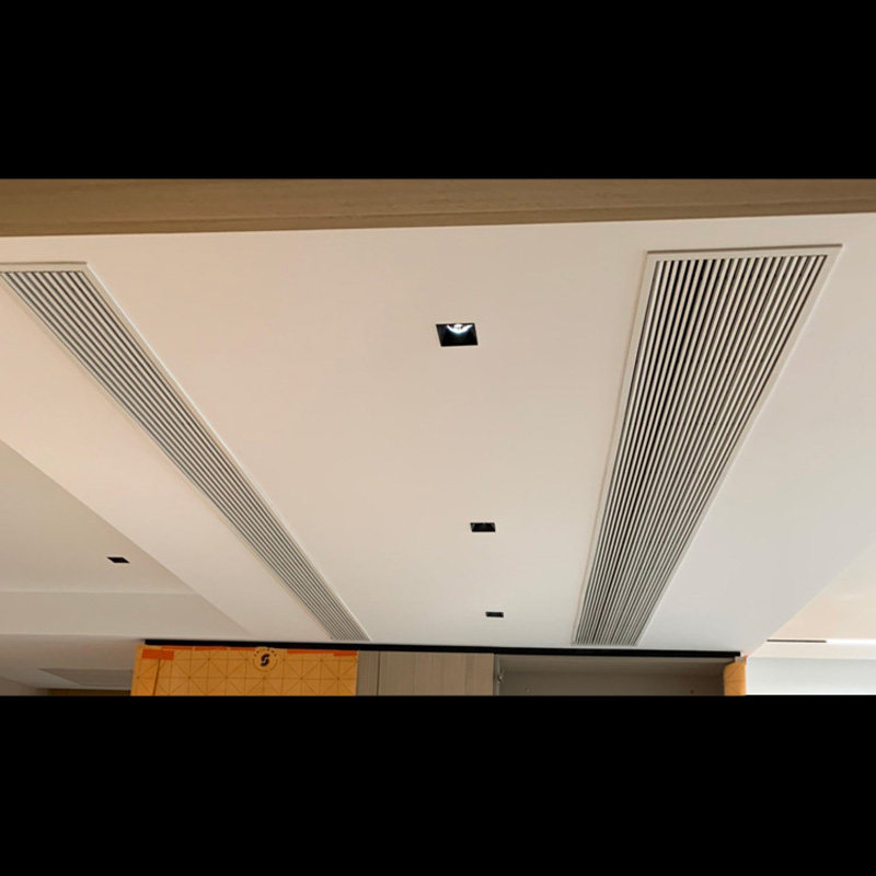 极简线形格栅中央空调出风口加长定制窄边框检修口线性百叶回风口