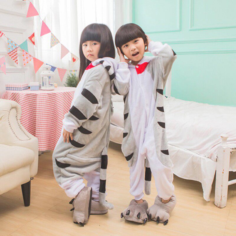 儿童小猫咪演出服 成人小孩小猫咪表演出服装 万圣诞节表演出服装