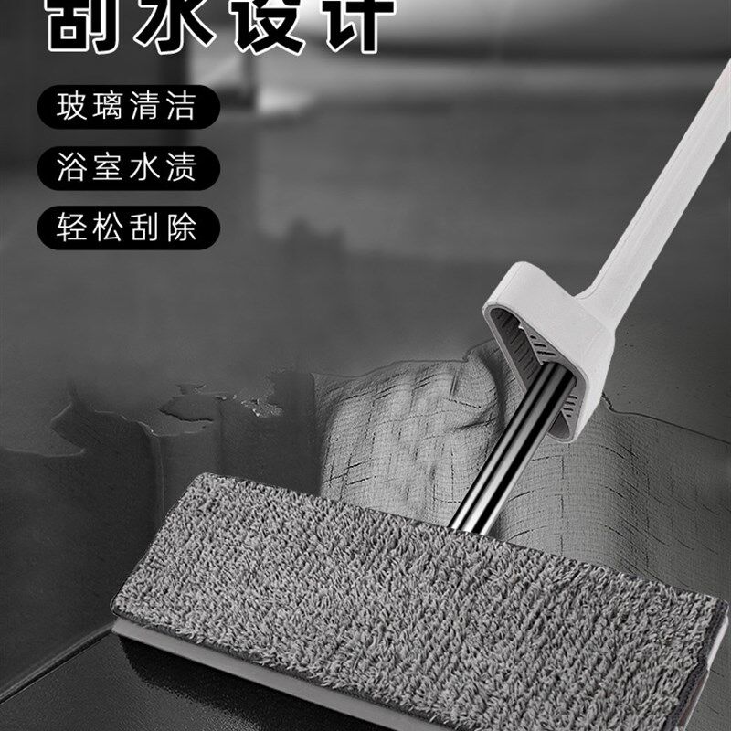 免手洗平板拖把家用木地板旋转拖地神器懒人拖布桶墩布头干湿两用