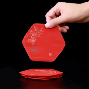 飾用品布藝 文化創(chuàng)意杯墊餐墊茶席墊壺托隔熱桌墊道配件結(jié)婚喜慶裝