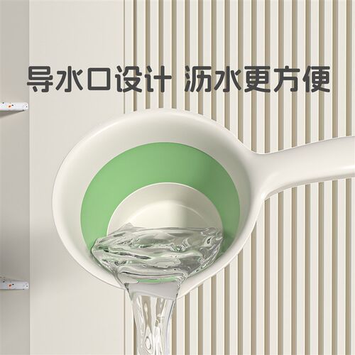 儿童折叠洗澡水瓢勺宝宝舀水洗头杯家用婴儿洗发小水勺悬挂水舀子
