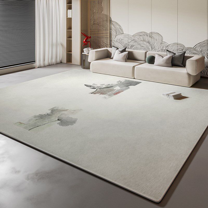新中式客厅地毯沙发茶几垫中国风禅意茶室地垫简约高级感民宿地毯