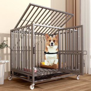 狗笼子小型中型犬抗咬加粗专用室内带厕所托盘泰迪柯基兔子笼围栏