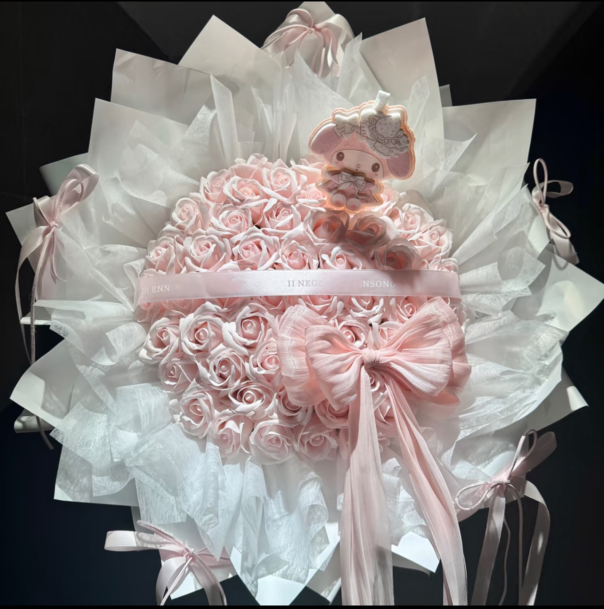 永生花高级感花束礼物香皂花生日节日送女友闺蜜美乐蒂玩偶花束图片