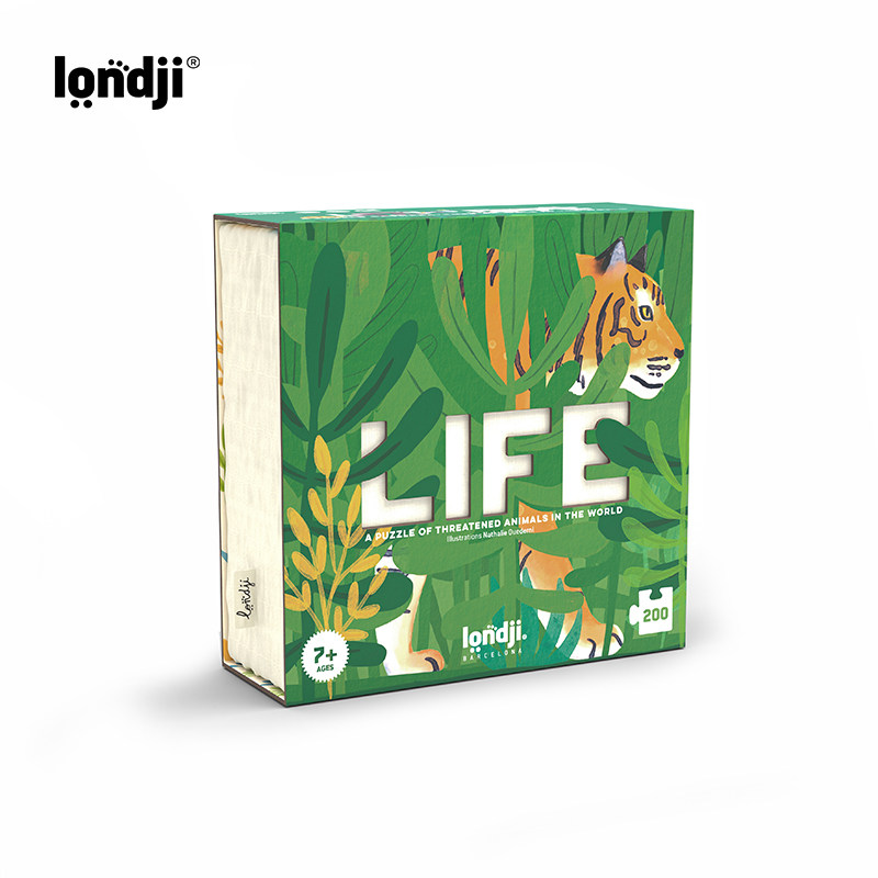 londji儿童益智玩具保护濒危动物进阶拼图男女孩6岁+节日生日礼物,玩具/童车/益智/积木/模型,儿童桌面游戏类,淘宝优惠券,粉丝福利购,淘宝优惠卷