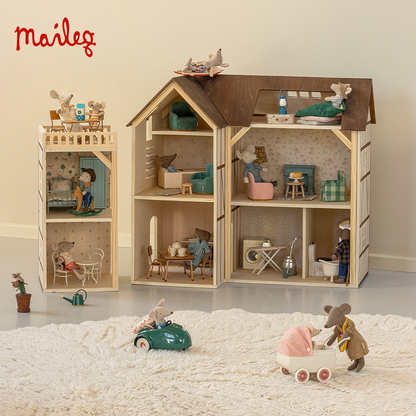 丹麦Maileg火柴盒小老鼠公仔北欧风童话娃娃棉麻布艺可爱迷你玩偶