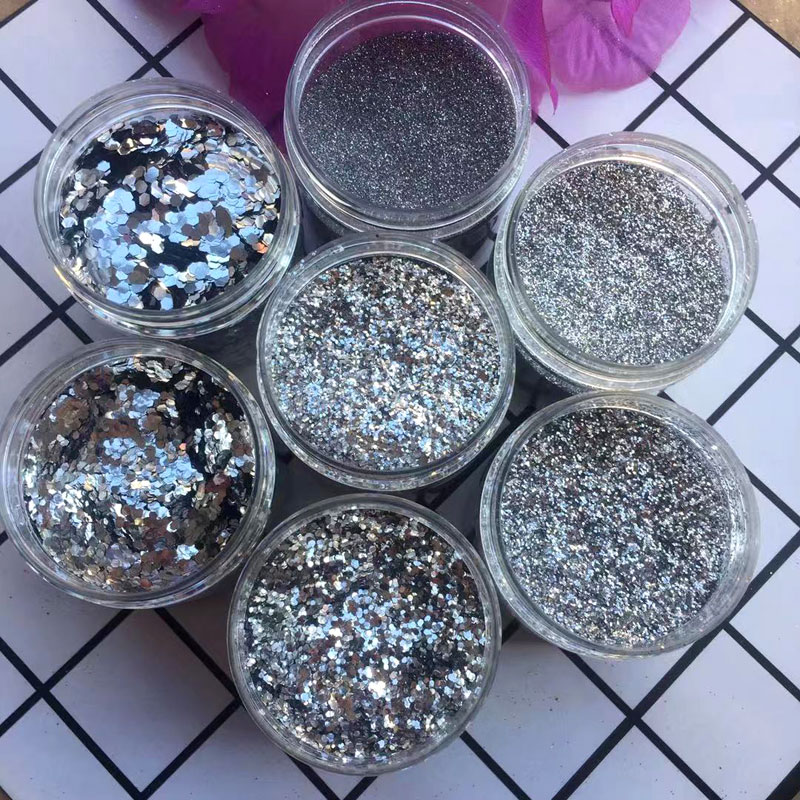 热销耐高温不褪色金葱粉闪光片美缝剂硅藻泥金粉银粉真石漆亮片鎏