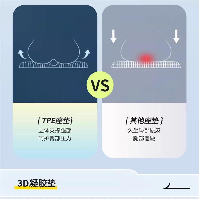 热销学生冰凉坐垫防屁股痛冰垫椅子垫办公室久坐防疮夏季汽车降温