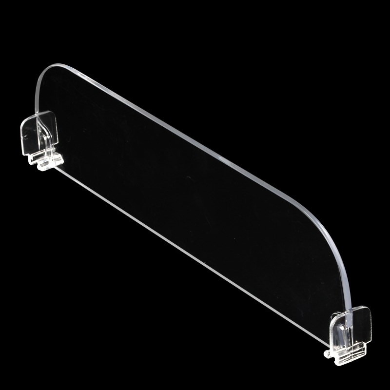 热销货柜层板分隔板药店便利店分类板轨道隔条透明商品分隔片货架