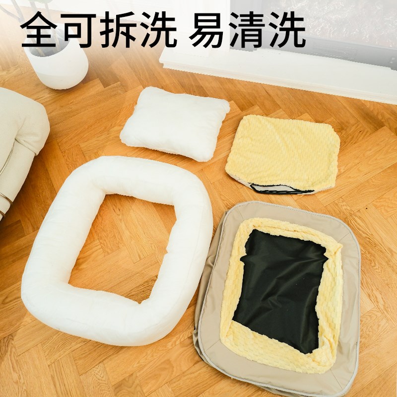 热销狗窝四季通用可拆洗狗睡觉用冬季保暖狗床小中大型犬沙发冬天