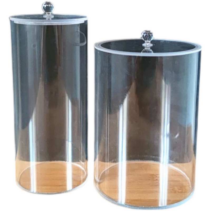 热销高透明亚克力有机玻璃圆柱形管真空箱法兰实验器材过滤住加工