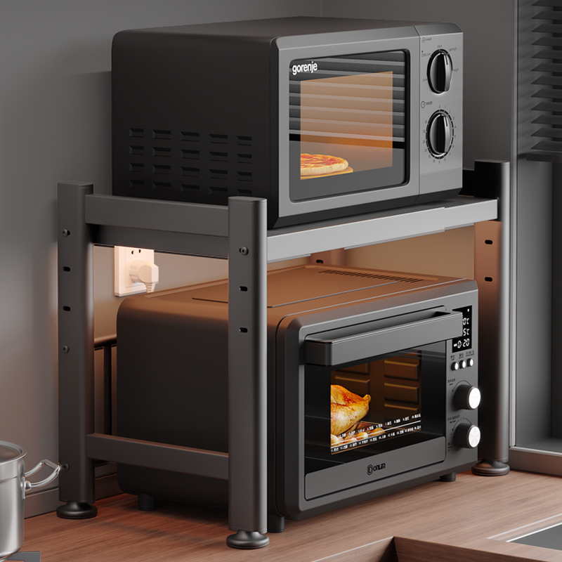 厨房多功能微波炉置物架家用桌面烤箱支架台面多层电饭煲收纳架子