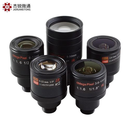 M12接口手动变焦工业模组镜头2.8-12 3.6-10 6-22 9-22 5-50mm