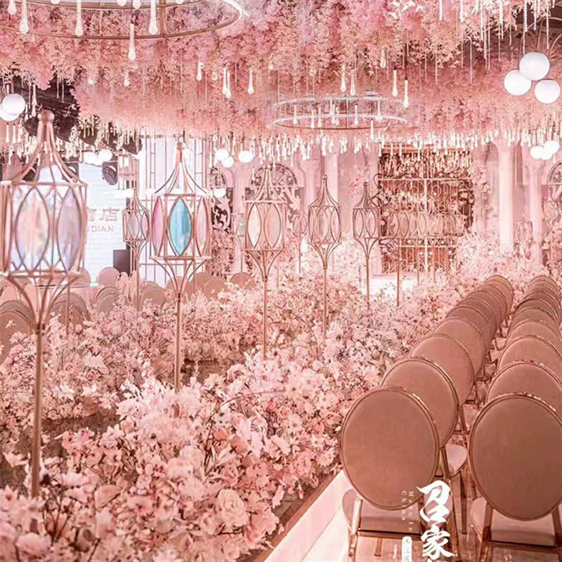 婚庆路引道具笼子新款婚庆铁艺路引婚礼道具舞台背景装饰摆件道具