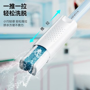 桌面迷你小拖把免手洗擦桌子神器家用海绵吸水胶棉手持懒人卫生间