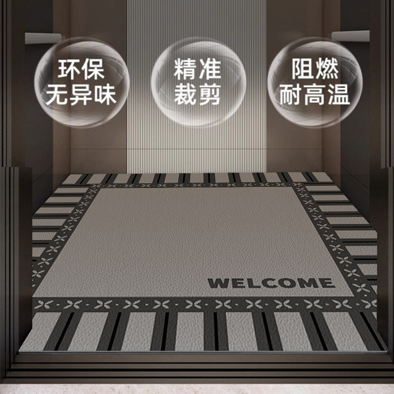 电梯轿厢地板高档皮革电梯地毯定制logo图案耐磨耐高温Z防水防火