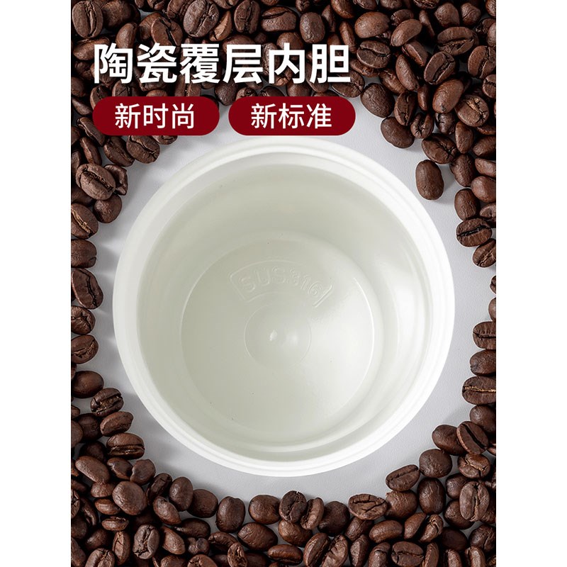 猫咪316保温杯女士男生便携式情侣真空水杯双层可爱咖啡吸管杯子