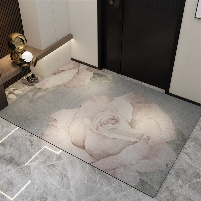 高级感PVC进门地垫入户门垫欧式家用地毯玄关脚垫防滑大门口垫子