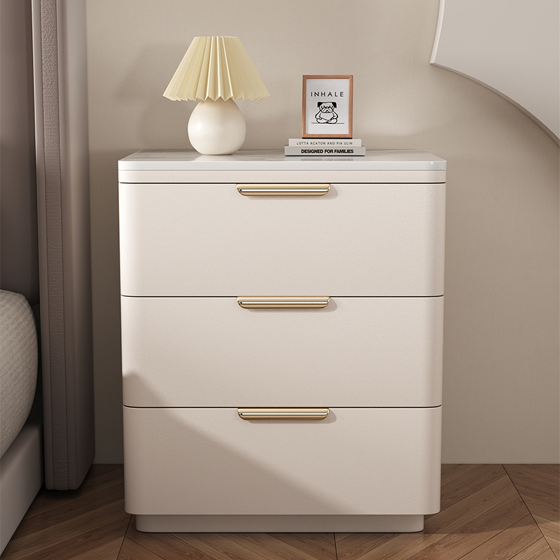 新款免安装床头柜实木简约现代网红床边柜收纳储物卧室小型三斗柜