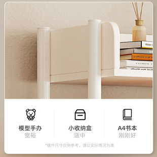 简易书架落地置物架铁艺客厅置物架货架阅读收纳层架子家用卧室书