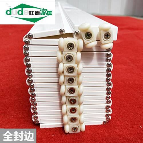 pvc折叠门厨房卫生间客厅隔z断隐形移门阳台伸缩简易塑料百叶吊门