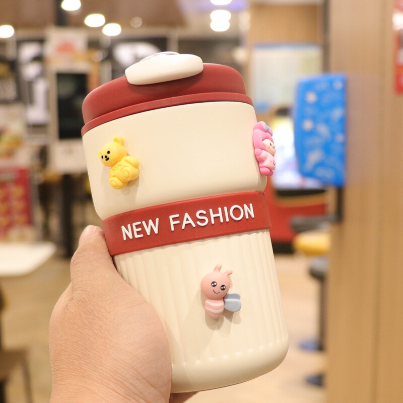 陶瓷内胆保温杯女高颜值小巧便携办公室咖啡杯子316不锈钢直饮男